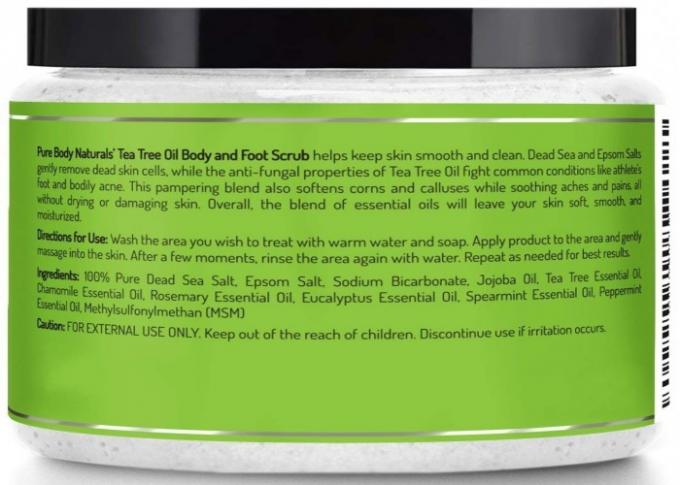 Tee-Baum-Öl-natürlicher Körperpeelings-Fuß-antibakterielle Exfoliator kundengebundene Größe