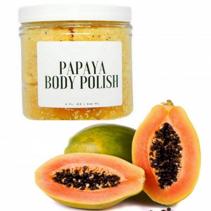 Glühendes Vitamin- Ctotes Haut-Körperpeelings-Papaya-Körper-Polnisches für empfindliche Haut