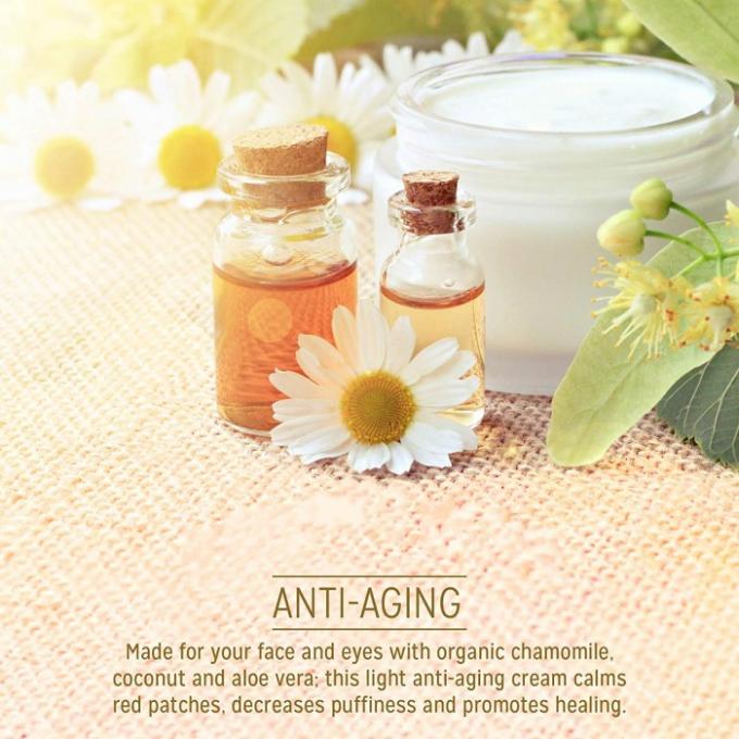 Kamillen-reizte natürlicher Gesichts-Creme Antipuffiness für empfindliches/Haut