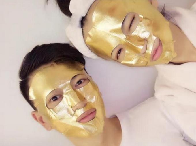 Antigoldfolien-Maske der falten-24K, befeuchtende Gesichtsmaske für Akne-Narben und ölige Haut